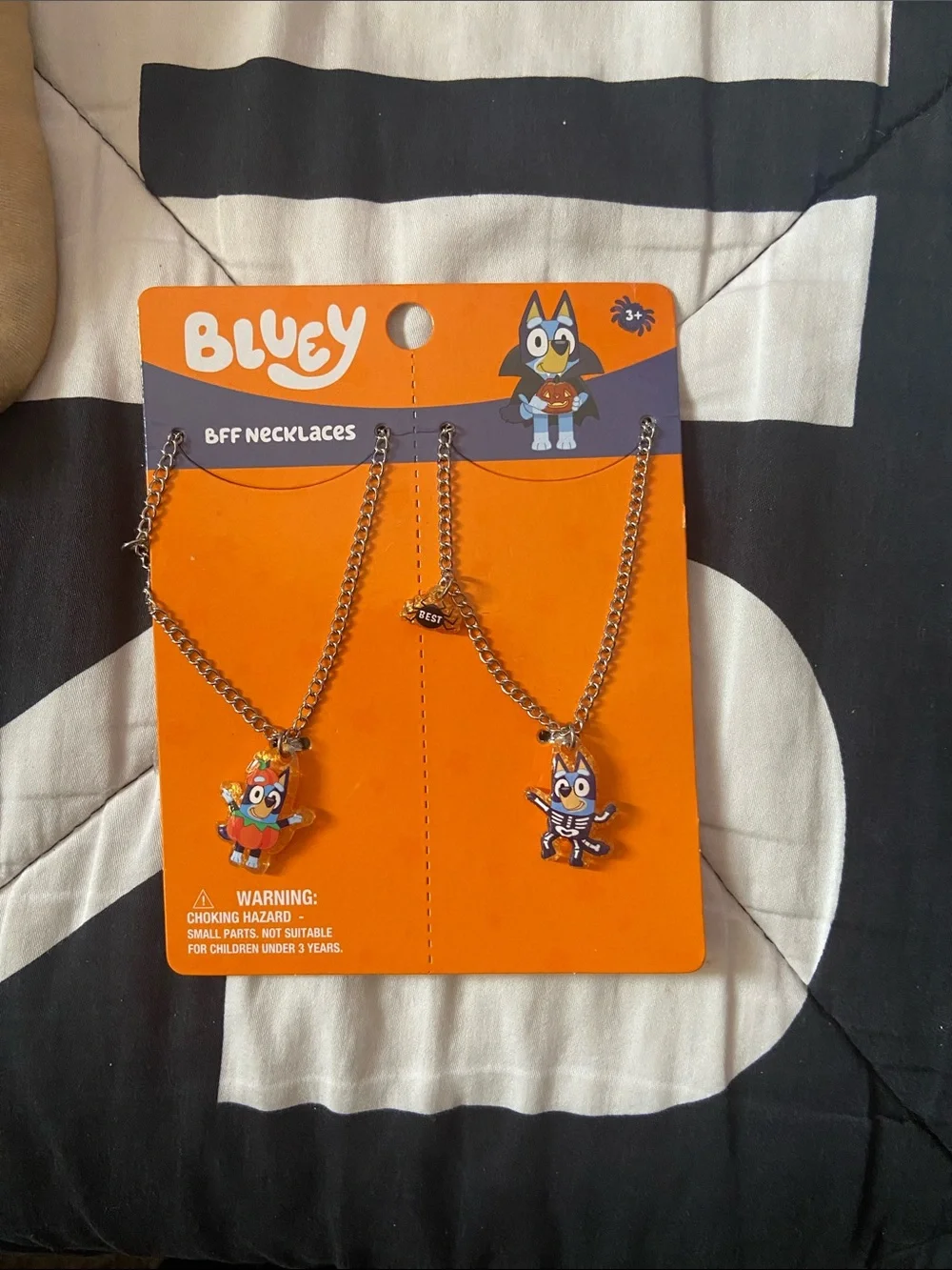 Kids' Orange Character BFF Necklaces - Set of 2 Bluey